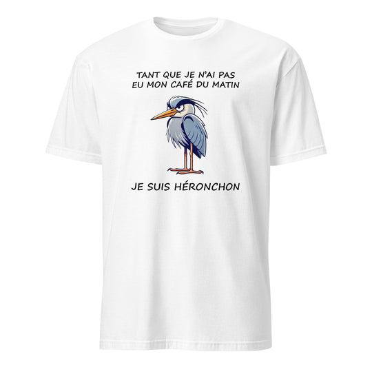 T-shirt Homme Je suis Héronchon